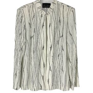 Allex Evenings Blazer Jacket Cover Size 12 Metalic Wedding Special Event 3669